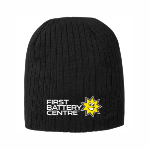 Black Nebraska Acrylic Beanie Moq 20