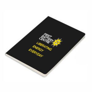 Black Altitude Jotter A5 Soft Cover Notebook, Moq 100